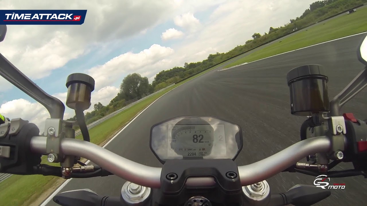 Ducati Monster 1200 Tor Poznań onboard Time Attack
