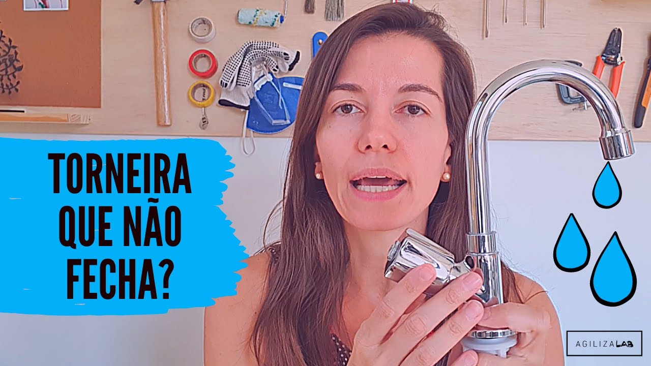 Como consertar torneira que não para de pingar