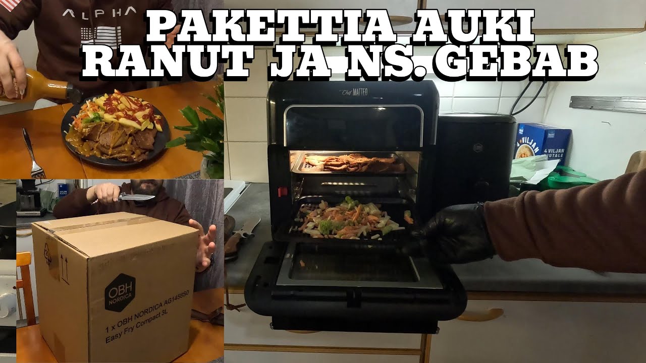 Ranskalaisia & Gebabia Air Fryerissa #ranskanperunat #ruokareseptit #cooking #unboxing #airfryer