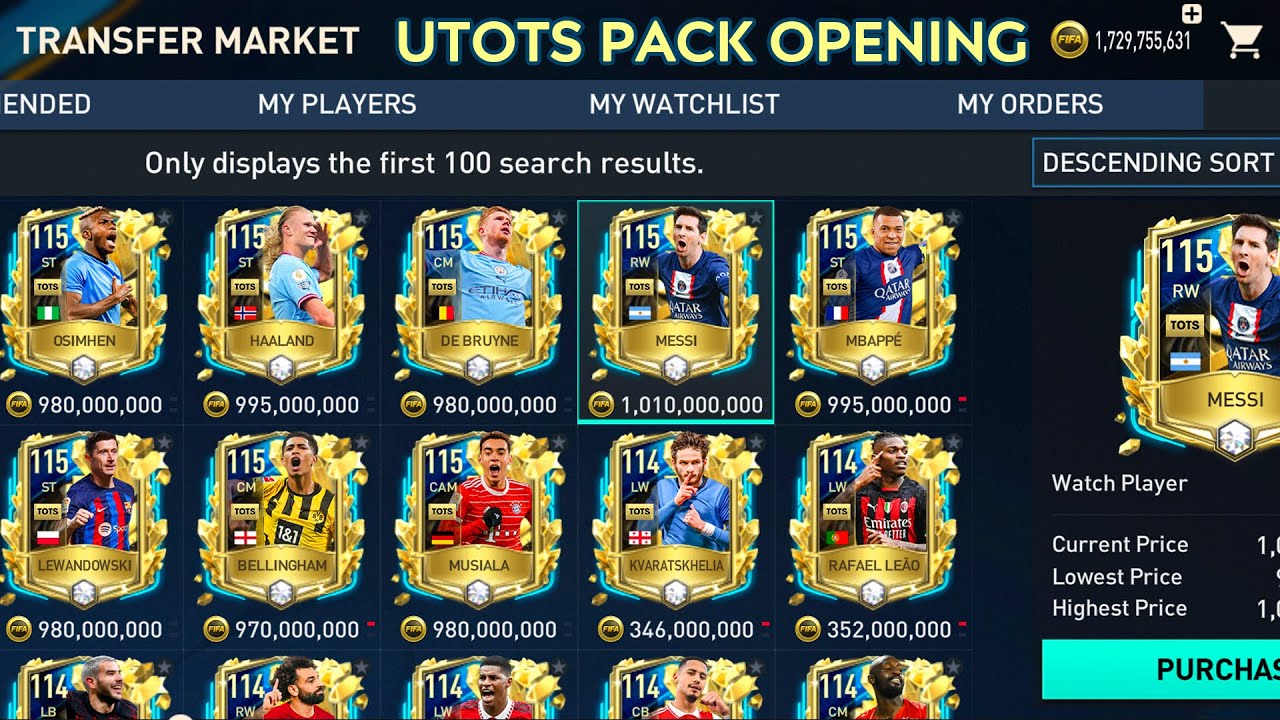These Packs are Broken! UTOTS PACK OPENING + EXCHANGES! FIFA MOBILE