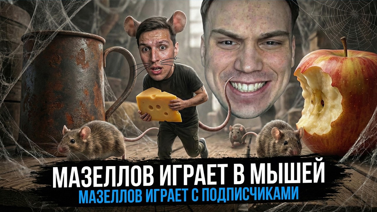 МАЗЕЛЛОВ ИГРАЕТ В МЫШЕЙ С ПОДПИСЧИКАМИ РОНЯЯ СЕРВЕР