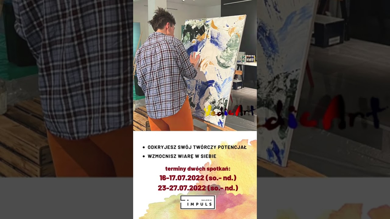 Warsztaty Malarstwa intuicyjnego Vedic Art w Galerii Impuls w Podkowie Leśnej. Zapisy trwają!