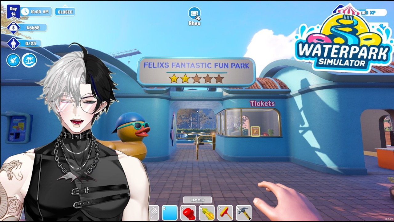 Protecting my park from perverts for Valentine's day [Waterpark Simulator part 3]