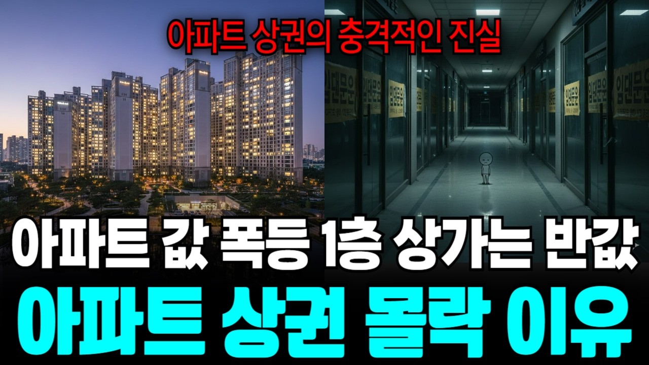 아파트 상권 몰락 이유, 아파트 값은 오르는데 왜 밑층 상가는 반값인가? 분양팀이 숨기는 5가지 진실