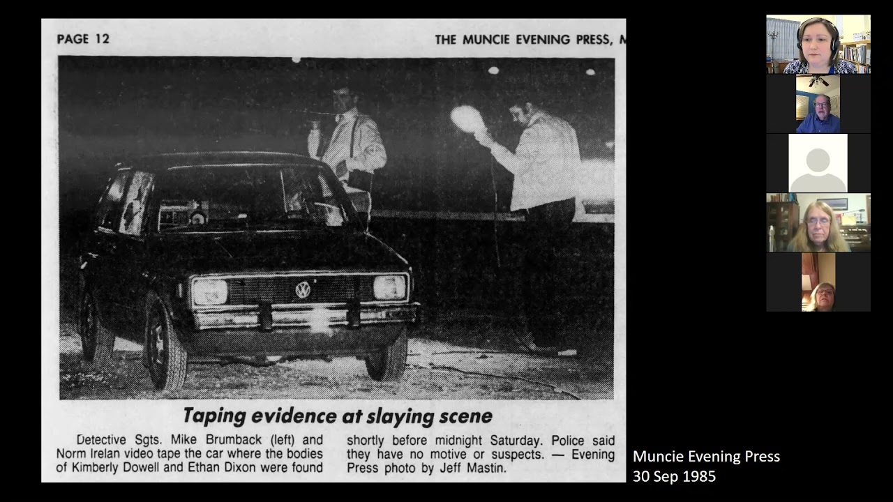 “The Westside Park Murders: Muncie’s Most Notorious Cold Case” Virtual Author Talk w/ Keith Roysdon