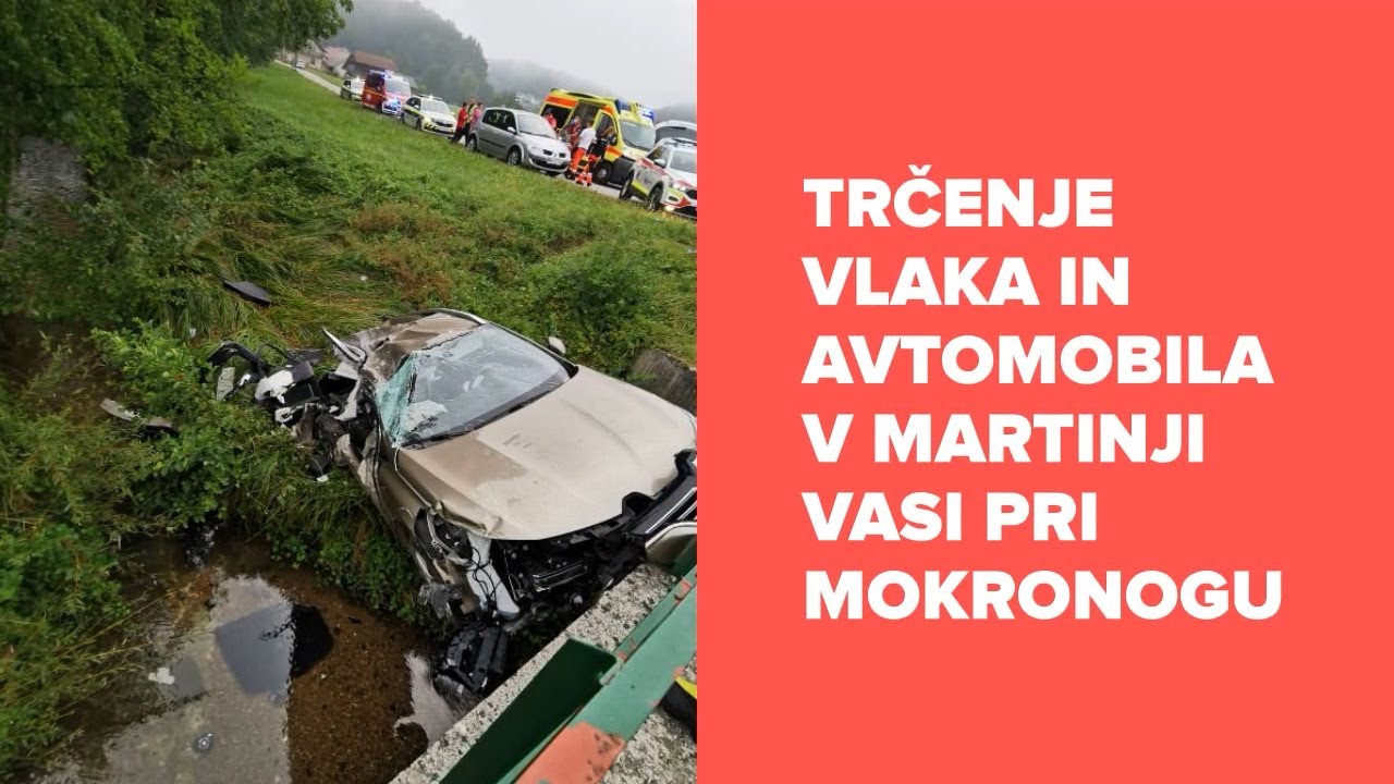 Nesreča na železniškem prehodu v Martinji vasi