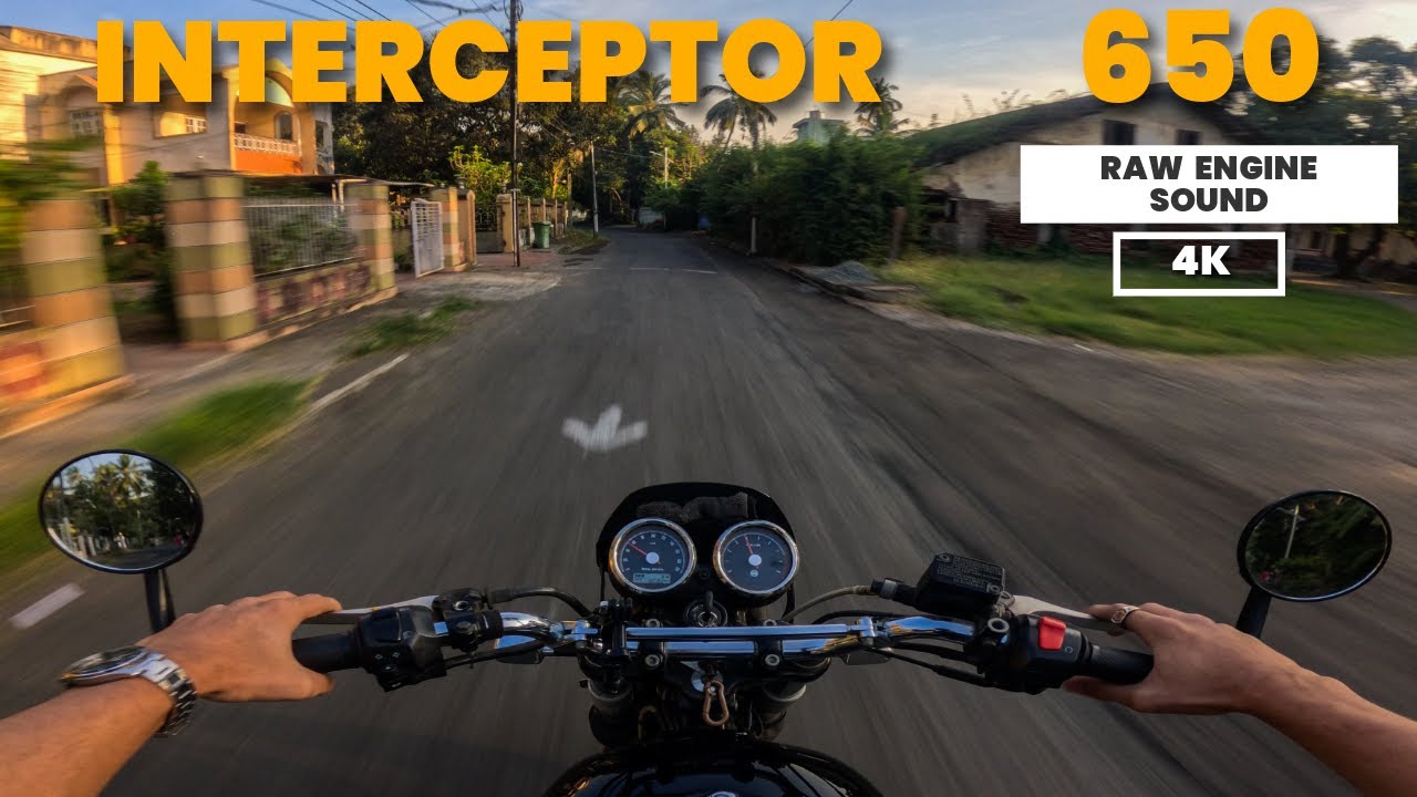Royal Enfield Interceptor 650 Twin Raw Sound | Evening Ride | 4K POV |