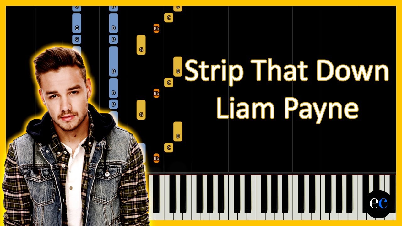 Liam Payne - Strip That Down Piano Tutorial by elcyberguy