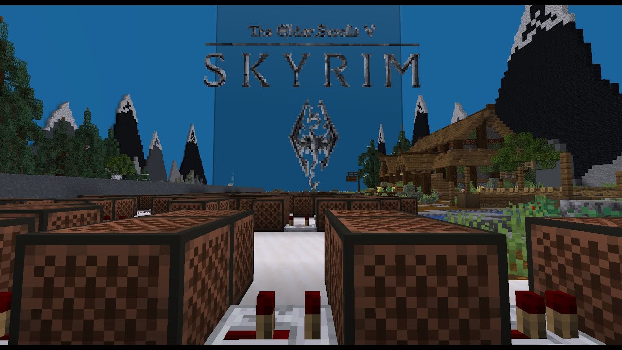 The Elder Scrolls - Skyrim Theme (Dragonborn) [Minecraft Noteblocks]