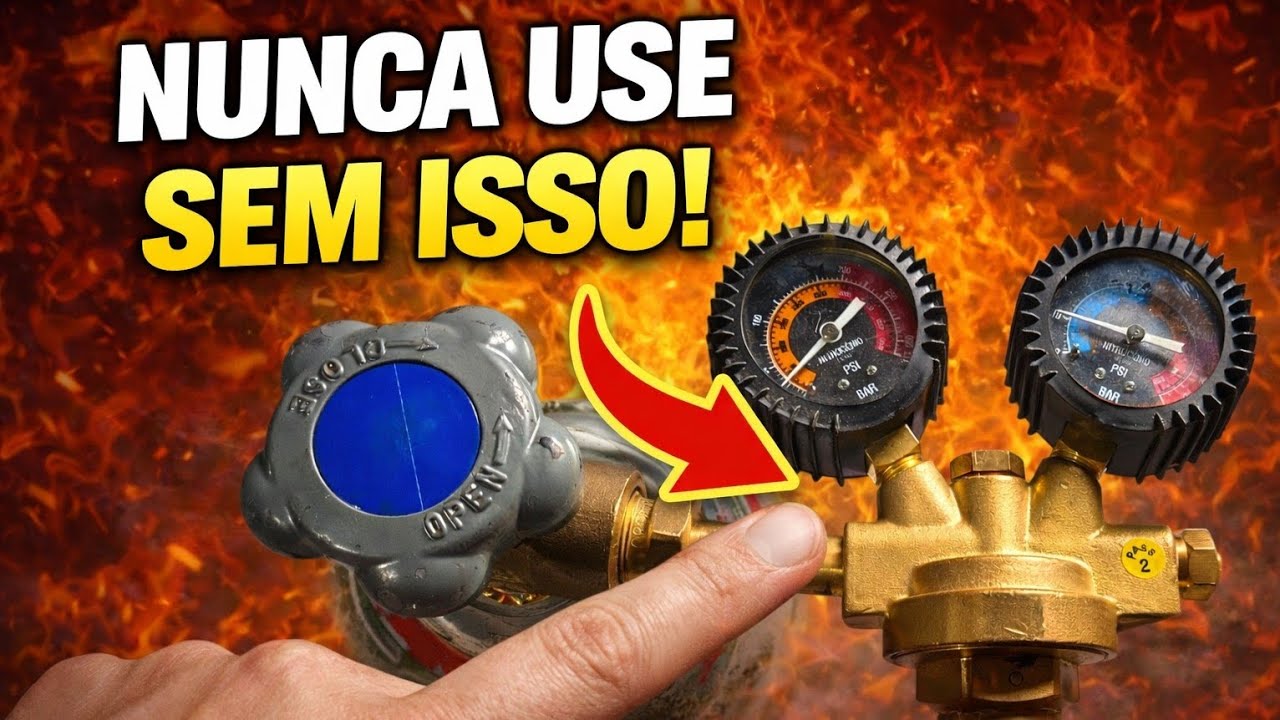 NUNCA USE NITROGÊNIO SEM REGULADOR! ⚠️ Quase perdi meu dedo