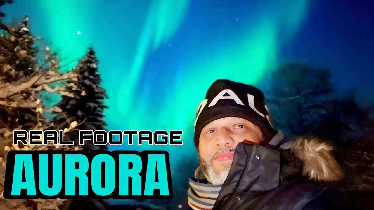 Real NORTHERN LIGHTS Footage🌈 Wonders of Lapland❓