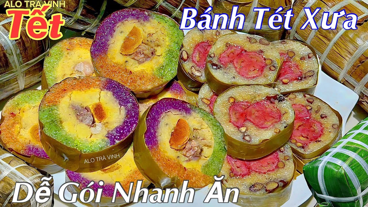 BÁNH TÉT Cấp Tốc Nhanh Gọn Lẹ, Dẻo Ngon Thơm Lừng Ăn Là Ghiền- Sticky rice cake with pork, banana