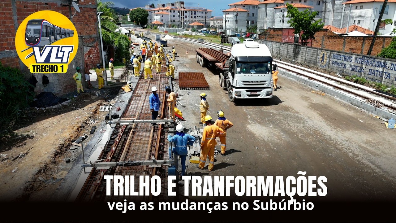 VLT DE SALVADOR - trincheira aberta rumo à Ilha de São João