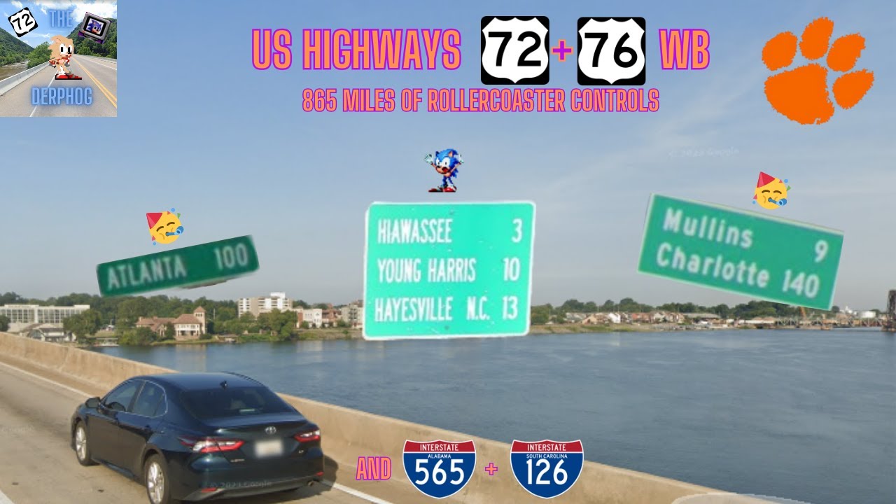 US 72 + 76 WB: 865 Miles of Roller Coaster Control Cities