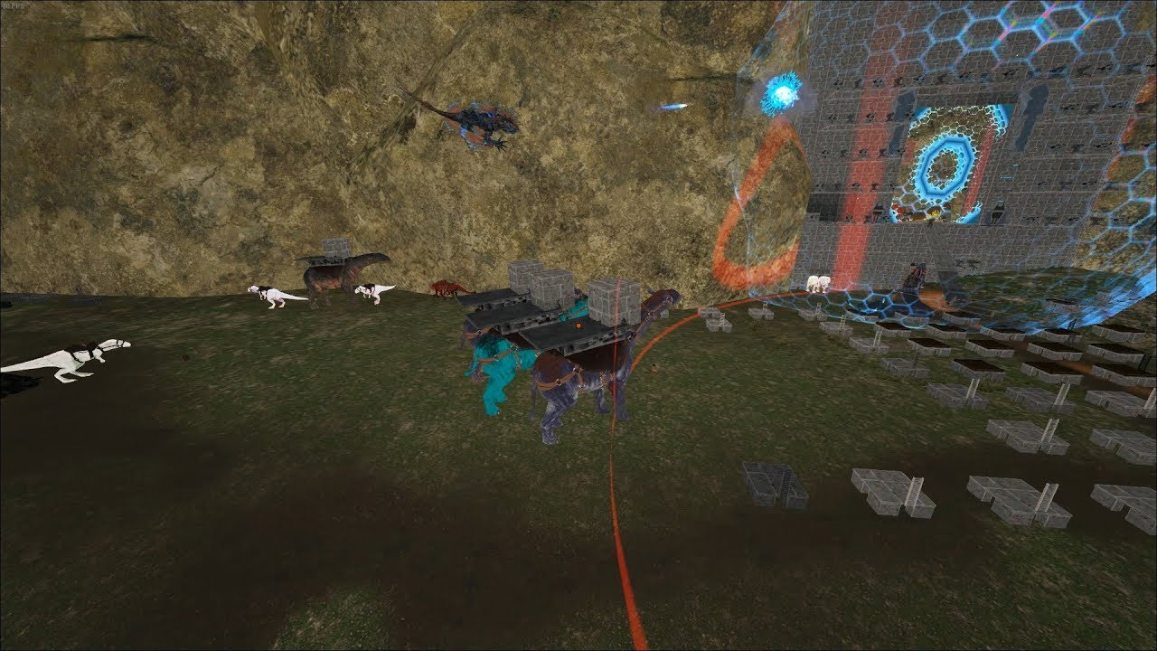 Ark Small Tribes: Foot PVP Vs Manas and Fobbing on their Surface Entrance