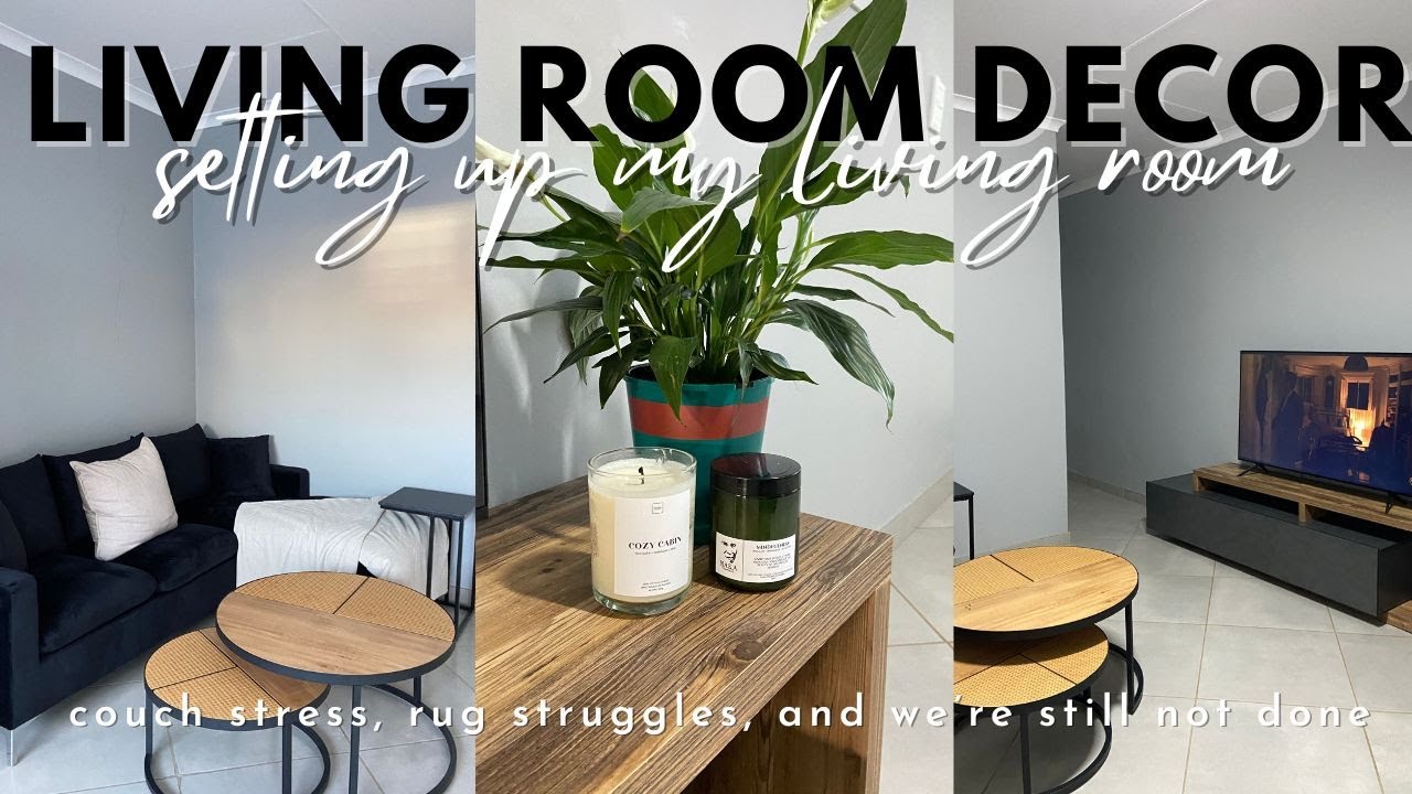 Home Series Ep 3: Setting up my living room | Couch stress, rug struggles, and we're still not done😩
