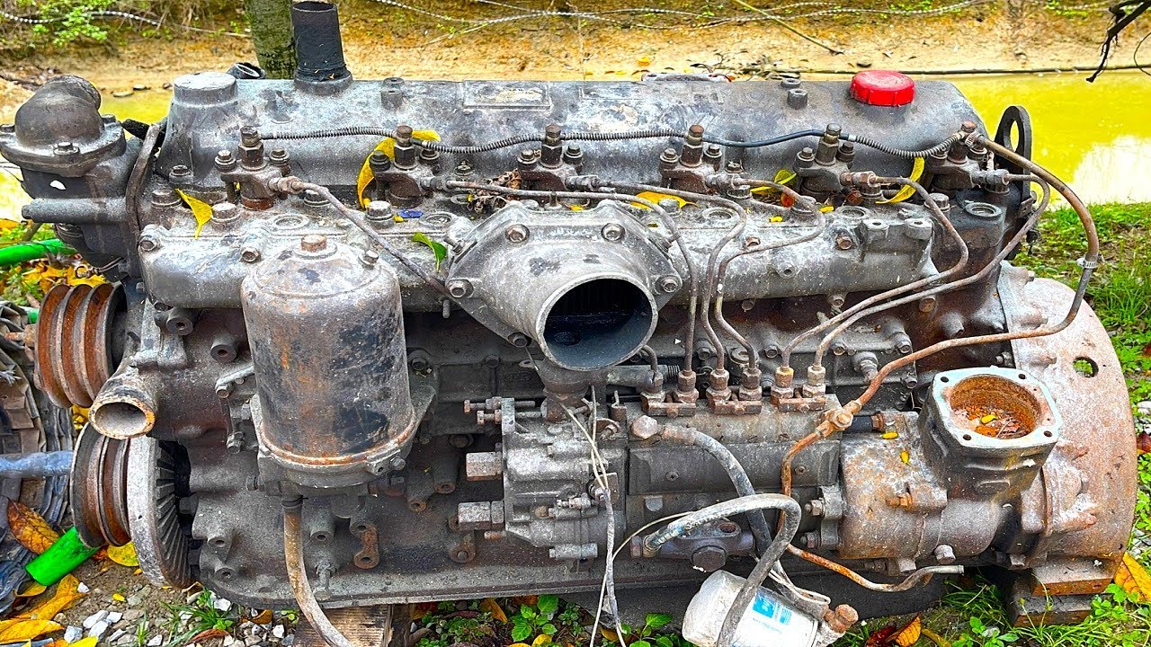 6 Cylinders Diesel Engine Recovery // Overhaul Truck Engine Guild
