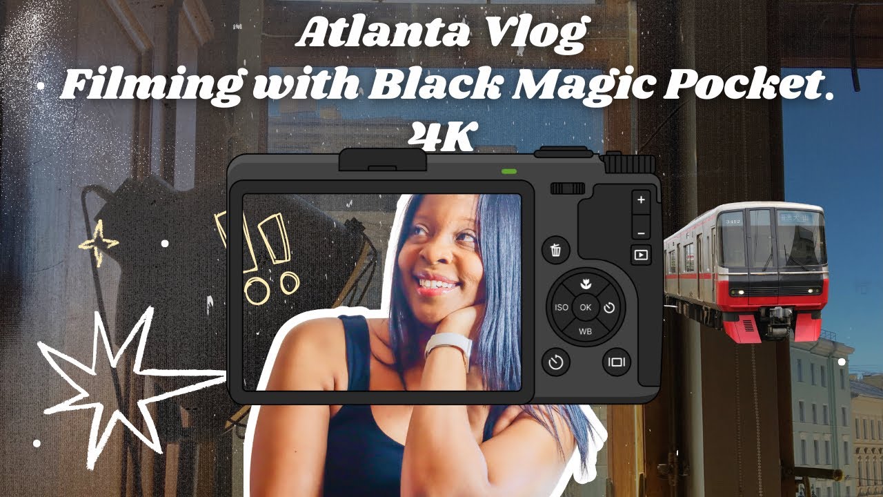 VLOG|Atlanta: Marta Train Ride Part 1 filming with #blackmagicpocketcinemacamera4k 