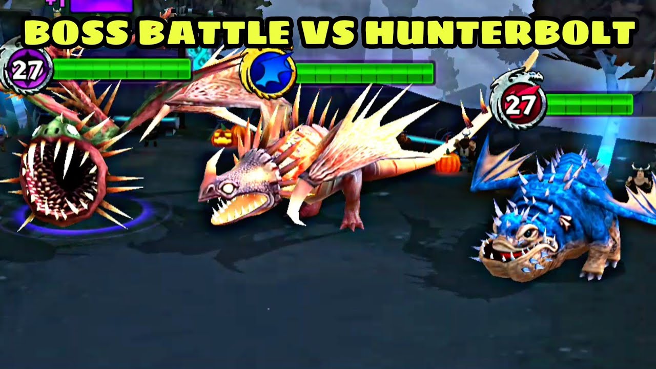 BOSS BATTLE VS HUNTERBOLT - CRISIS:TRADER PROTECTION - Dragons:Rise of Berk
