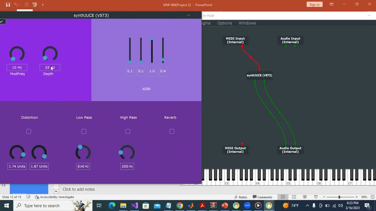 FM Synth in JUCE and C++
