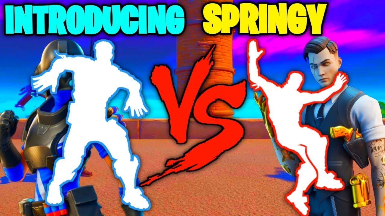 FORTNITE INTRODUCING VS SPRINGY EMOTE