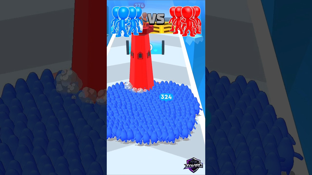 Master The Crowd 👑 || Count Masters || #countmasters #mobilegaming #gamingshorts