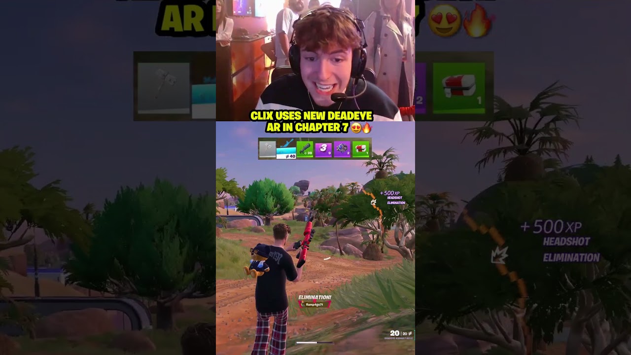 Clix uses NEW Deadeye AR in Fortnite Chapter 7 😍🔥