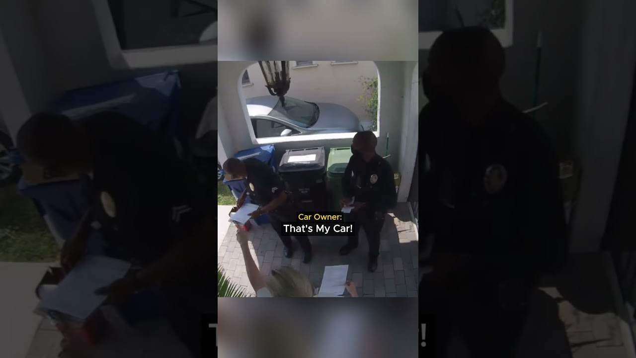 Car Owner Spots Her Stolen Car With The Police...
