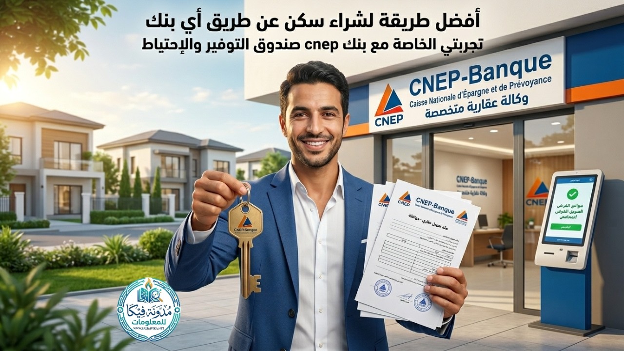 @EbenAicha أفضل طريقة لشراء سكن عن طريق أي بنك مع تجربتي مع بنك cnep