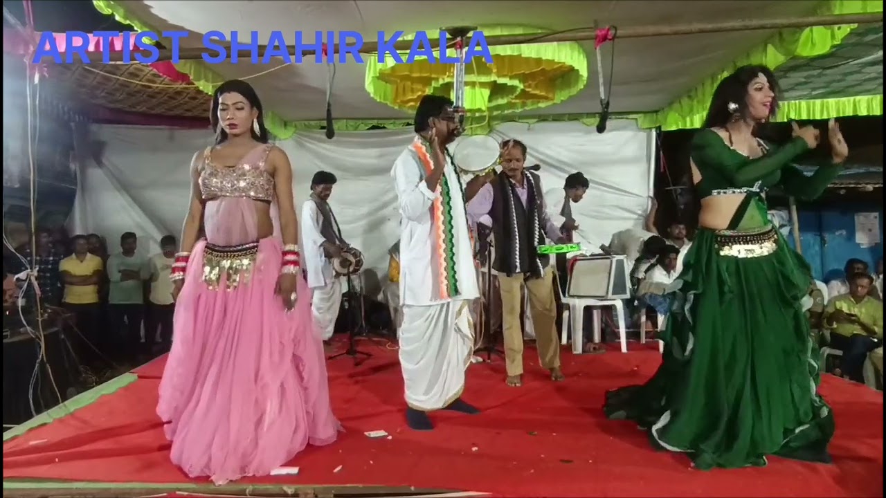 शाहिर नानेश्वर वाघमारे सनाचे गित & मुजारा अखारी राउंड Vs शाहिरा सुरमाताई बारसागडे अडेगांव