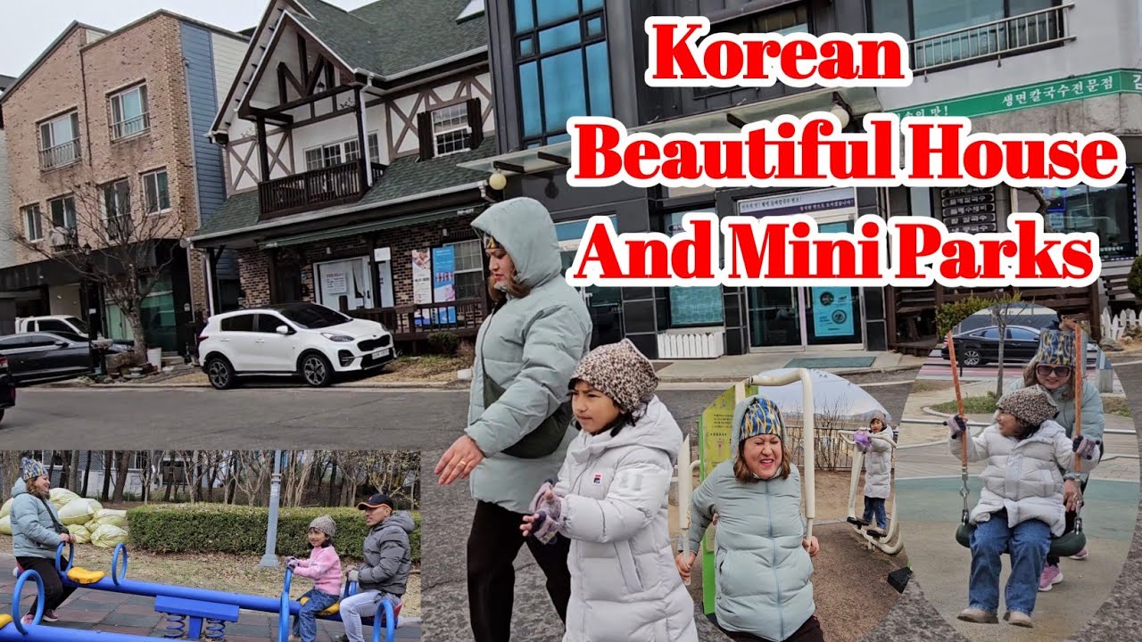 Visit Of  Korean Beautiful Village // Beautiful Mini Park // Family Visit 2025 South Korea 