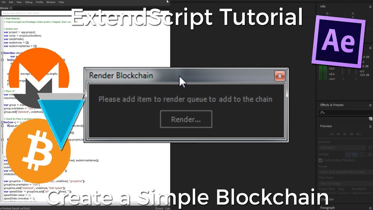 After Effects Scripting Tutorial - Simple Blockchain