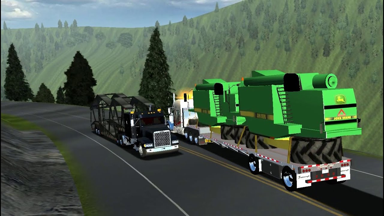 18 WOS HAULIN PETERBILT 379 HEAVY HAUL  STEPDECK LOAD IN MEXICO PART2