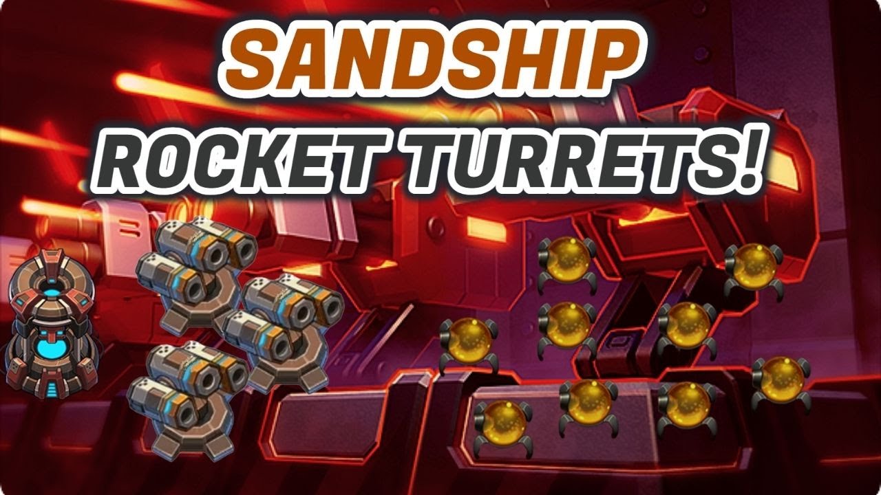 Sandship Crafting Factory: How to activate Rocket Turrets! [HD]