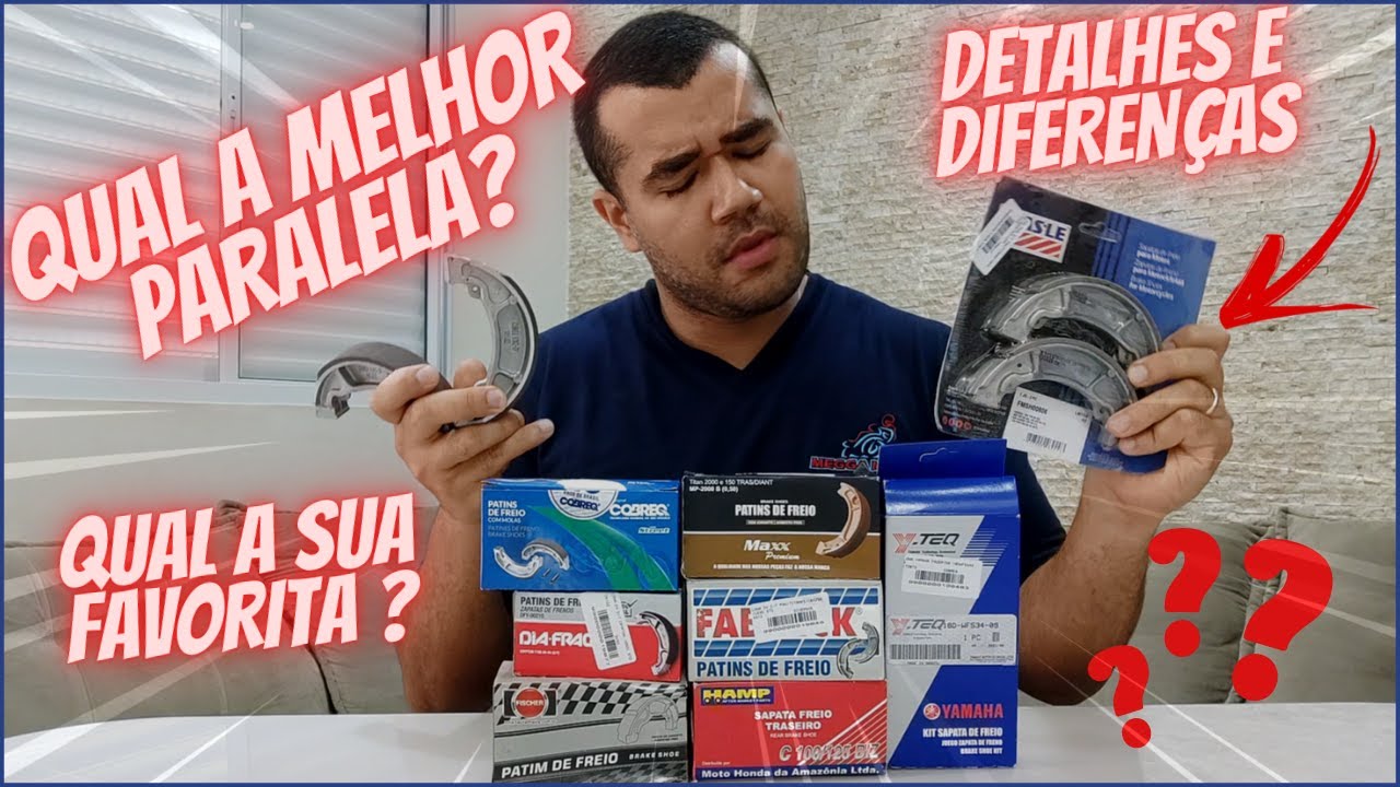 Lona Patim De Freio Moto Original Ou Paralela Qual a Sua Preferida?