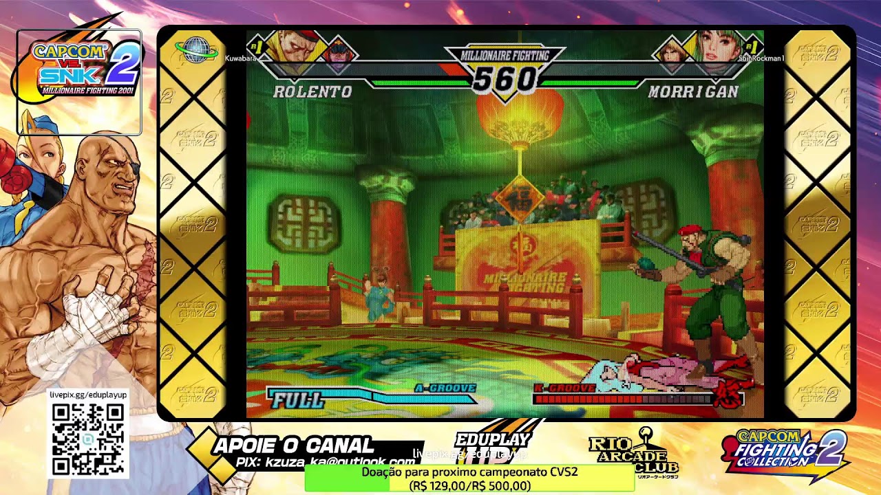 FIGHTCADE 2 - CVS2 - CFC2 / Top das galáxias, Sala com amigos Chilenos 