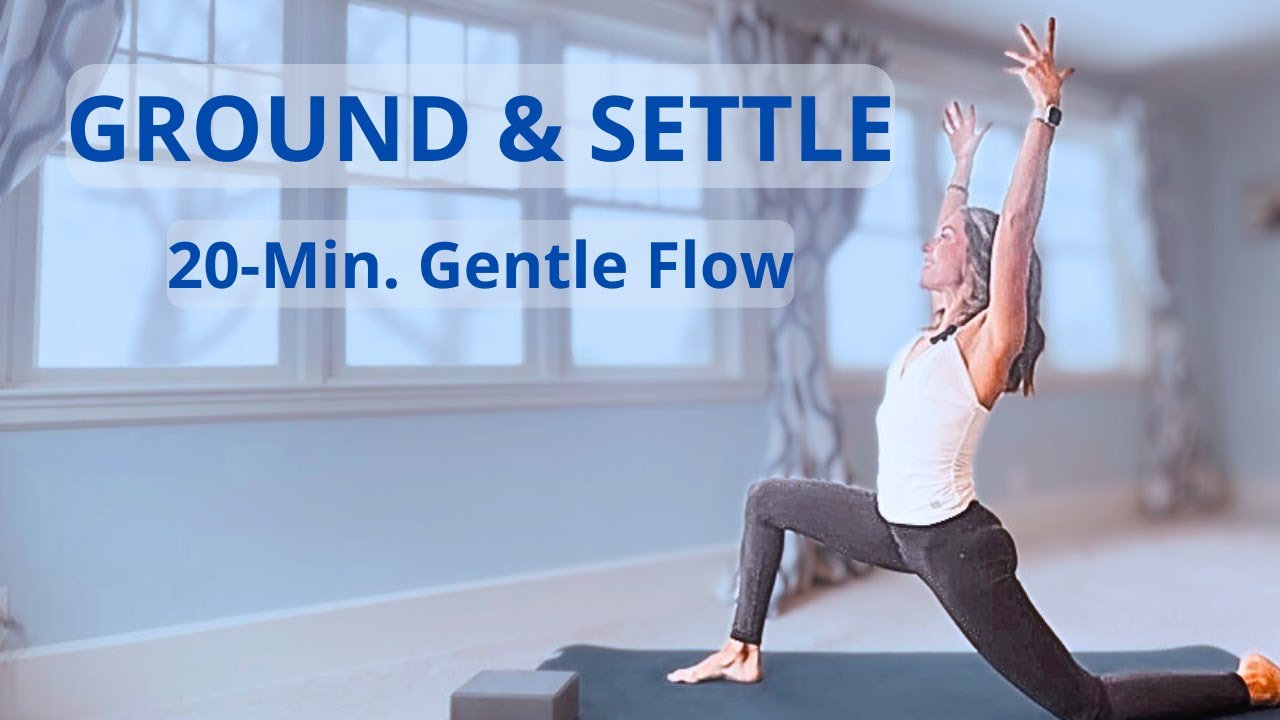 20 Minute Gentle Vinyasa Flow for Grounding, Calm, and Stability🌿