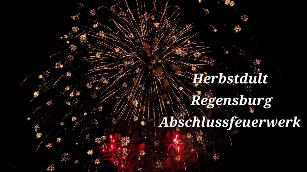 [4K] Regensburg Herbstdult Abschlussfeuerwerk 13.09.2025