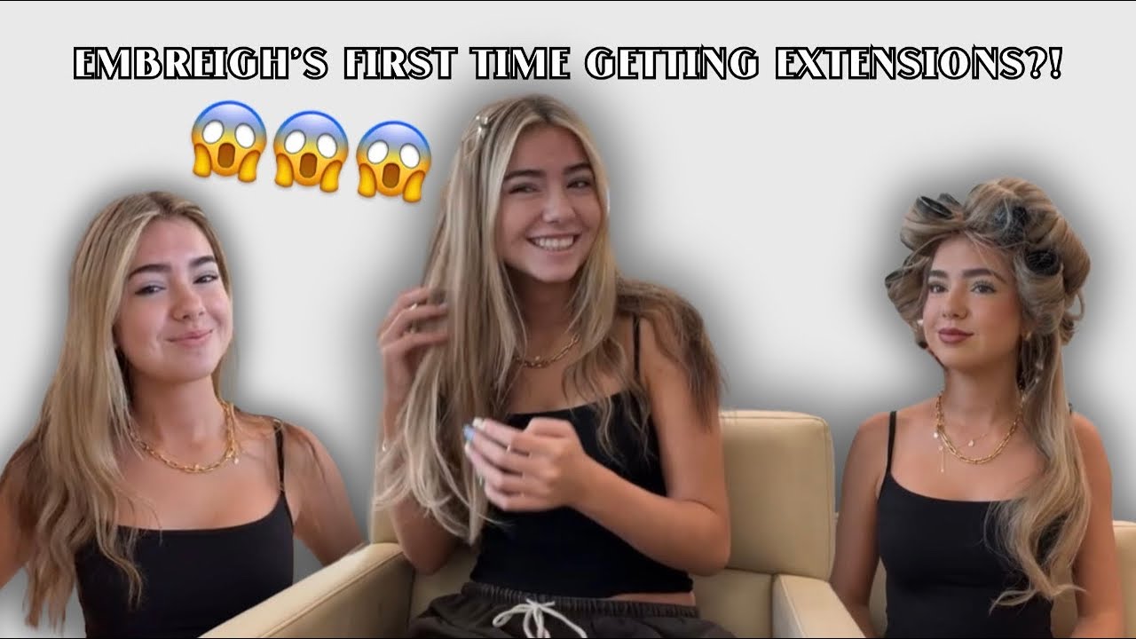 Эмбри впервые в жизни нарастила волосы! | @Hairby_chrissy