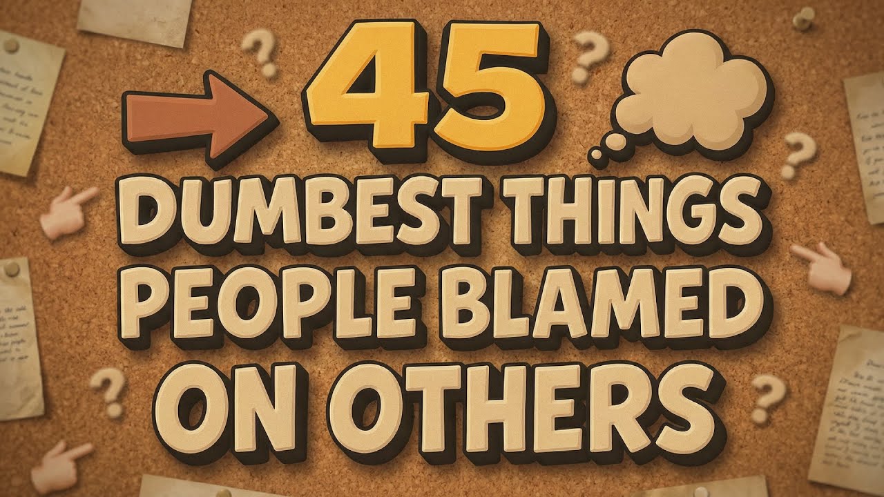 45 Dumbest Things People Blamed on Others