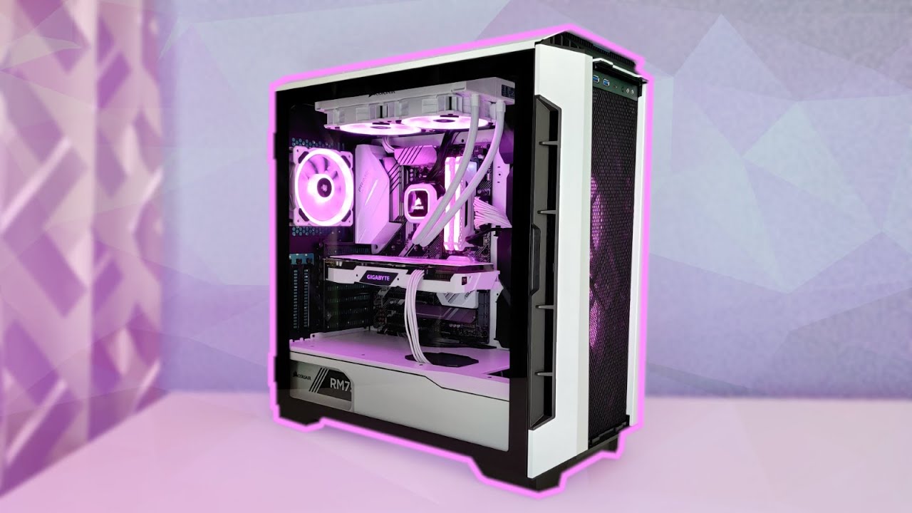 Phanteks P600S Clean Black and White Themed Gaming PC Build - Ryzen 5 3600, RTX 2060 Super, 32GB RAM