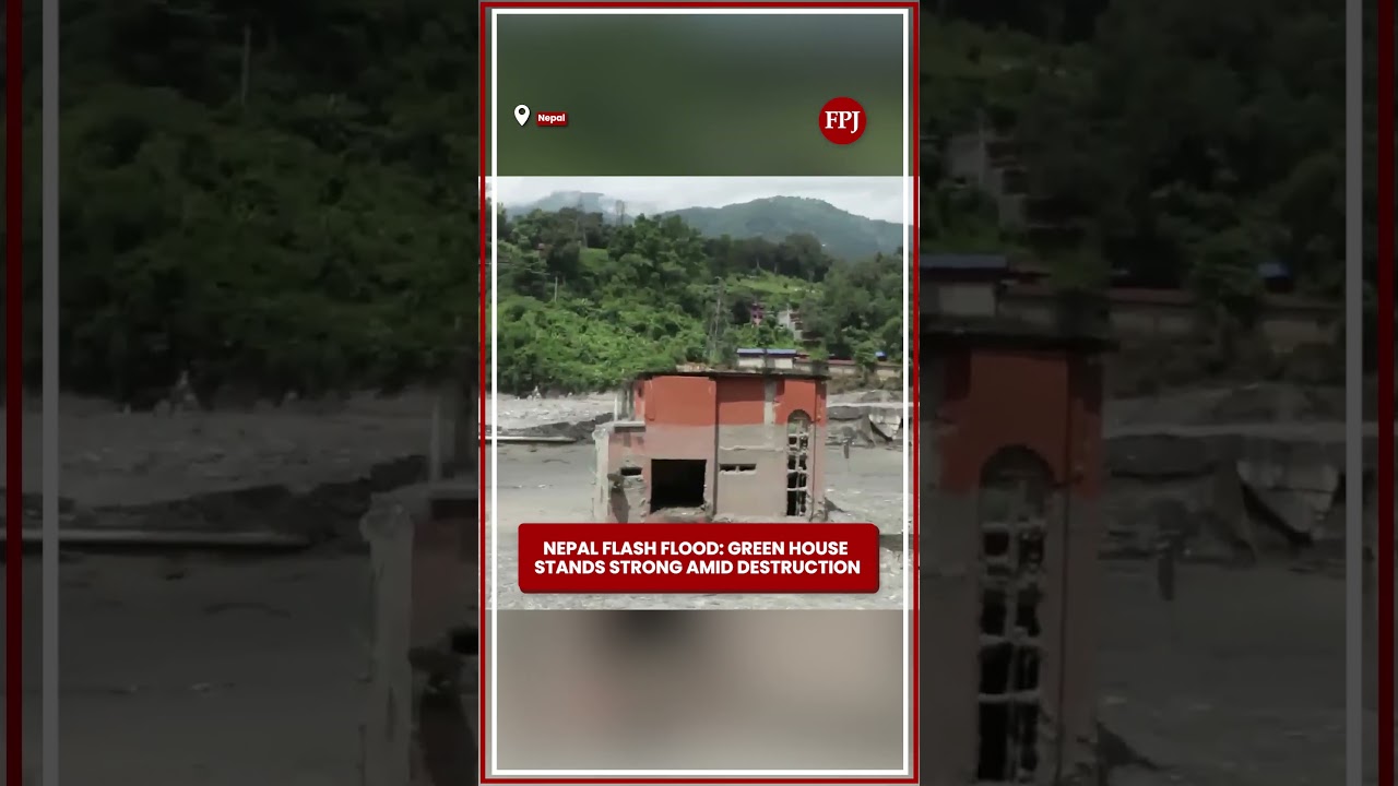 Nepal Flash Flood: Green House Stands Strong Amid Destruction