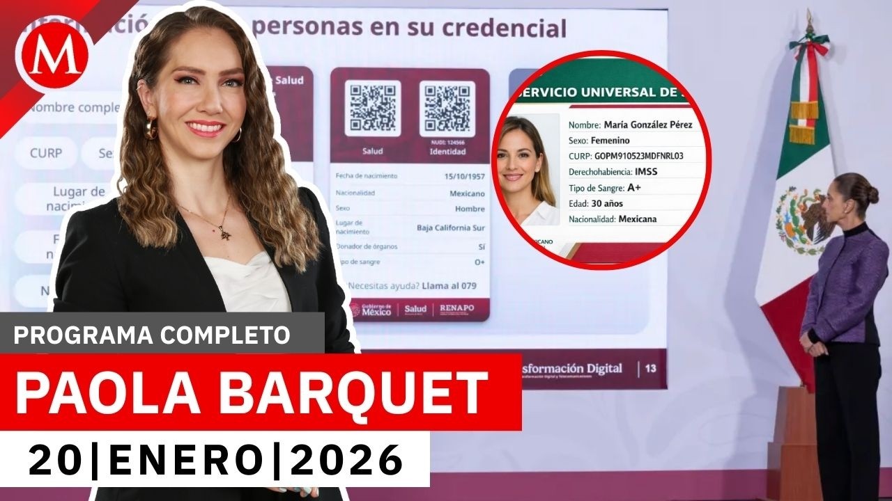 Secretaría de Salud presenta la credencial universal de salud | Paola Barquet, 20 de enero de 2026