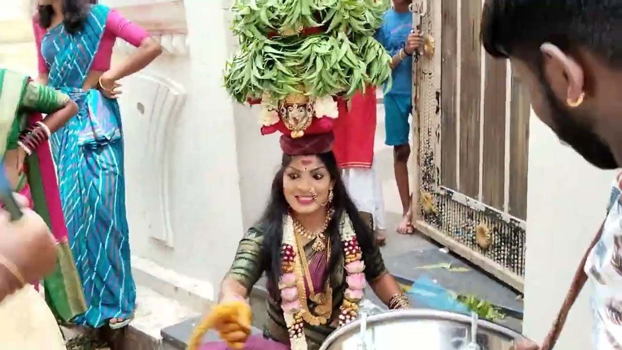 Pavani Bonam Dan's Craze At Kothapet Bonalu 2023 Pavani Bonam In Hyderabad