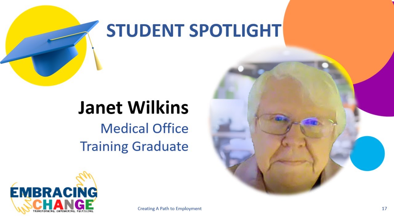 Janet Wilkins, Operation ABLE 2022 Medical Office Training Program Graduate