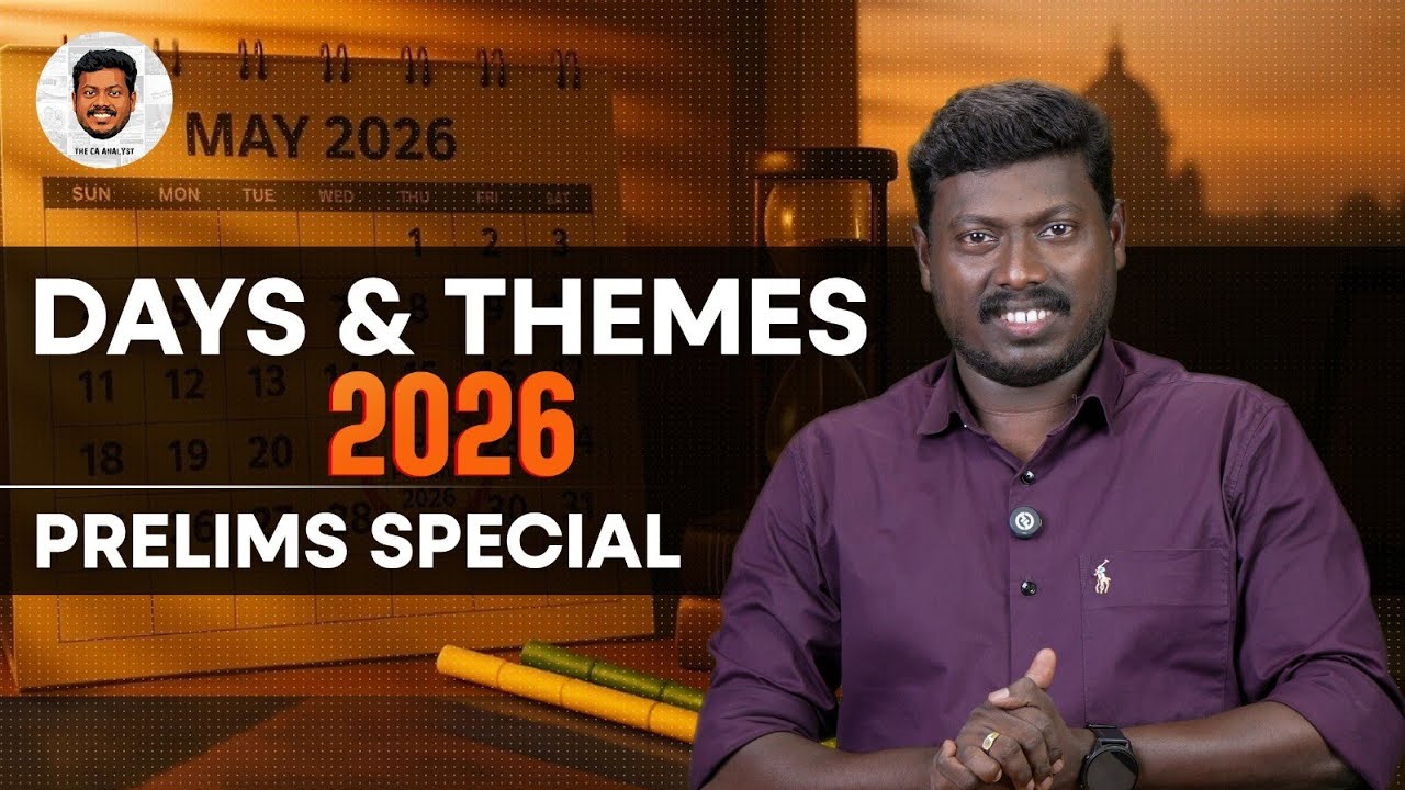 DAYS & THEMES 2026 | PRELIMS SPECIAL | MS PRADEEP | THE CA ANALYST