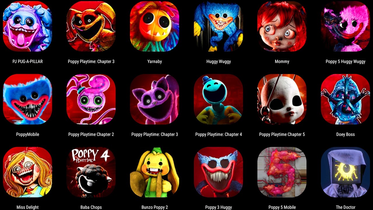Hour of Joy Poppy Playtime: Chapters 1, 2, 3, 4 - All BOSSES in BRIGHT Mode!.