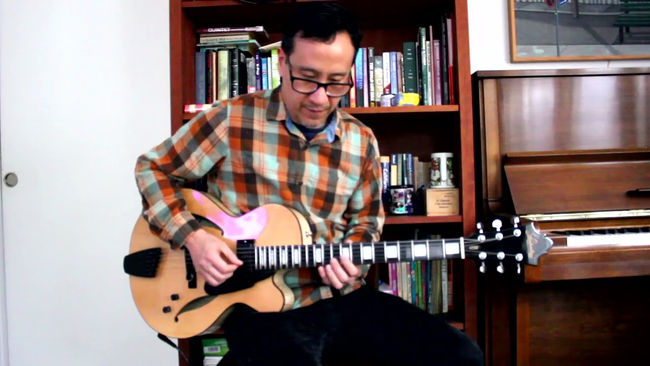 Walkin' My Baby Back Home (Ahlert/Turk) - jazz guitar solo - w/ Lombardozzi archtop