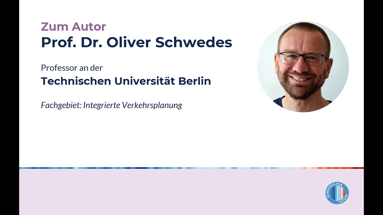 Prof. Dr. Oliver Schwedes &ndash; Verkehrspolitik als Gesellschaftspolitik (S4F Spotlight)