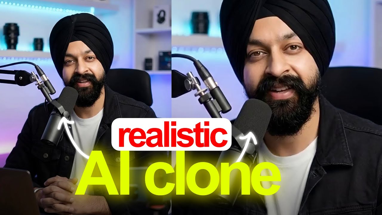 Realistic AI CLONE 😱 AI Avatar ✅ How to create AI Avatar video #ai